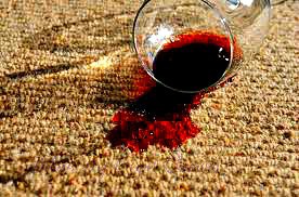 carpet wine stain