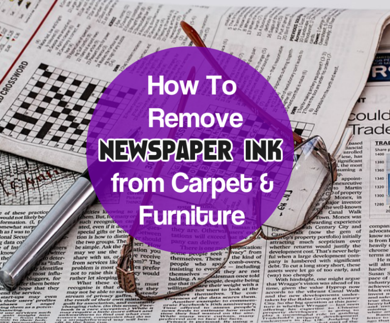 Removing Newspaper Ink Stains on Carpet