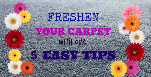 Freshen Your Carpet …  5 Easy Tips